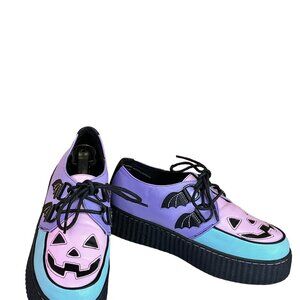 StrangeCvlt Halloween Platform Goth Creepers Krypt Jack O lantern WhimsiGoth EMO